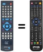 Comandos à distância equivalente PEEKTON PK 6700 HDMI