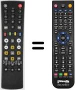 Comandos à distância equivalente Kathrein UFS 910 HD