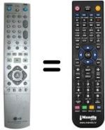 Comandos à distância equivalente LG RH-7900 H