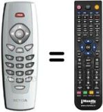 Comandos à distância equivalente Ingelen MEDIAMASTER 110 S