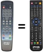 Comandos à distância equivalente OPTEX ORD 9700