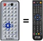 Comandos à distância equivalente Nortek PDVX-450