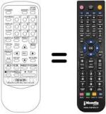 Comandos à distância equivalente Denon DVD 2000