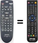 Comandos à distância equivalente Denon DVD 800