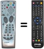 Comandos à distância equivalente Thomson DTH 5400
