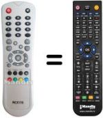Comandos à distância equivalente Medion MD 24242