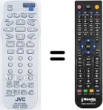 Comandos à distância equivalente JVC XV-N342S