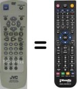 Comandos à distância equivalente JVC XV-N450 B
