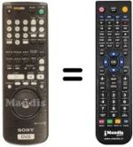 Comandos à distância equivalente Sony DVP-S 735