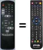Comandos à distância equivalente Thomson DVD 400 SA