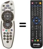 Comandos à distância equivalente Sky MY SKY PVR