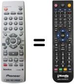 Comandos à distância equivalente Pioneer DVR 230 S