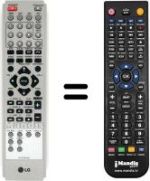 Comandos à distância equivalente LG LH-W 250 SC