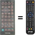 Comandos à distância equivalente MEDR05UX