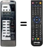 Comandos à distância equivalente Orion VH1177