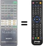 Comandos à distância equivalente Sony 1-465-783-11