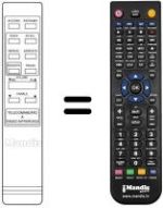 Comandos à distância equivalente Amstrad TVR1