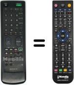 Comandos à distância equivalente Sony KV-M2101D