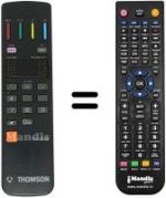 Comandos à distância equivalente Thomson 72DR60L