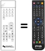 Comandos à distância equivalente SCHNEIDER STV7000