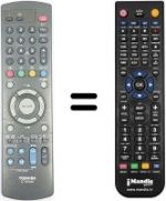 Comandos à distância equivalente Toshiba 23306365