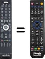 Comandos à distância equivalente Technisat TV705000