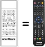Comandos à distância equivalente NordMende V1005M