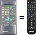Comandos à distância equivalente Grundig CUC5301