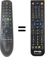 Comandos à distância equivalente Telefunken TE20265B30C10ELED