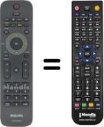 Comandos à distância equivalente Philips 32PFL7803D