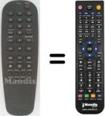Comandos à distância equivalente Philips DVD 722