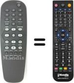 Comandos à distância equivalente Philips 21PT5407 / 01