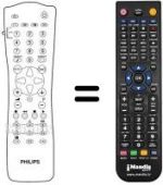 Comandos à distância equivalente Philips REMCON049