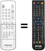 Comandos à distância equivalente Samsung 3F14-00033-071