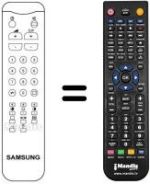 Comandos à distância equivalente Samsung CB5062A