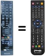 Comandos à distância equivalente Toshiba 40VL743G