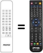 Comandos à distância equivalente Profex CTV5520VT