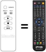 Comandos à distância equivalente Irradio VL210TC