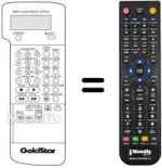 Comandos à distância equivalente LG 597-080A
