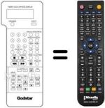 Comandos à distância equivalente LG 597-080E