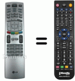 Comandos à distância equivalente LG 6710900011W