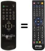 Comandos à distância equivalente LG 6710V00017M
