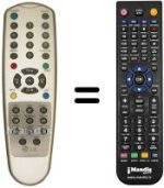 Comandos à distância equivalente LG 15LA32