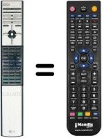 Comandos à distância equivalente LG 6710V00100A