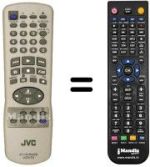 Comandos à distância equivalente JVC HR-J285