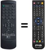 Comandos à distância equivalente LG 6710V00017F