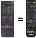 Comandos à distância equivalente Sanyo VHR3400I