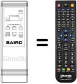 Comandos à distância equivalente Baird 8951