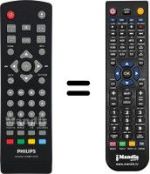 Comandos à distância equivalente Philips DTP2130 / 31