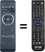 Comandos à distância equivalente Philips 996510029696